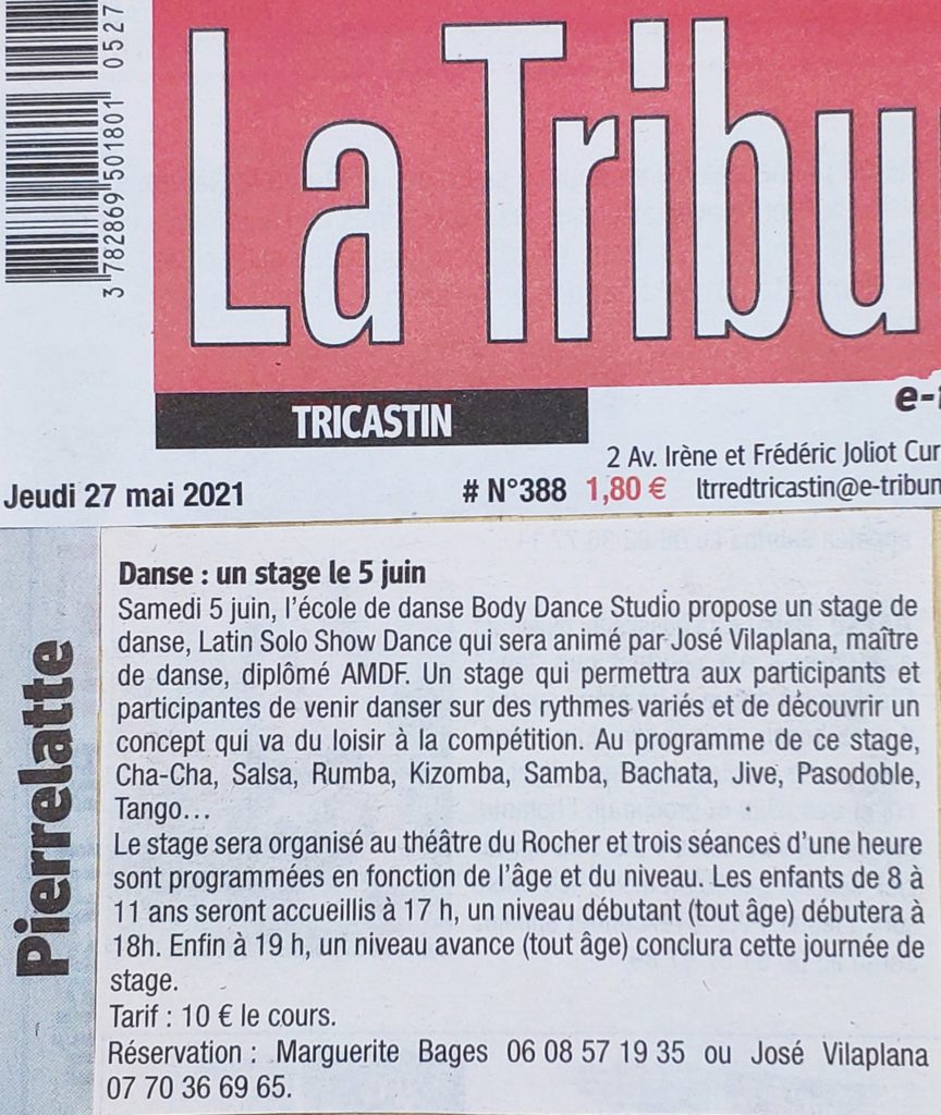 La tribune; Cours de danse ; stages ; DJ animation ; compétition ; Pierrelatte ; Montélimar ; Viviers ; Bollène ; Pont saint esprit ; Donzère ; Saint paul trois chateaux ; Drôme ; Ardèche ;