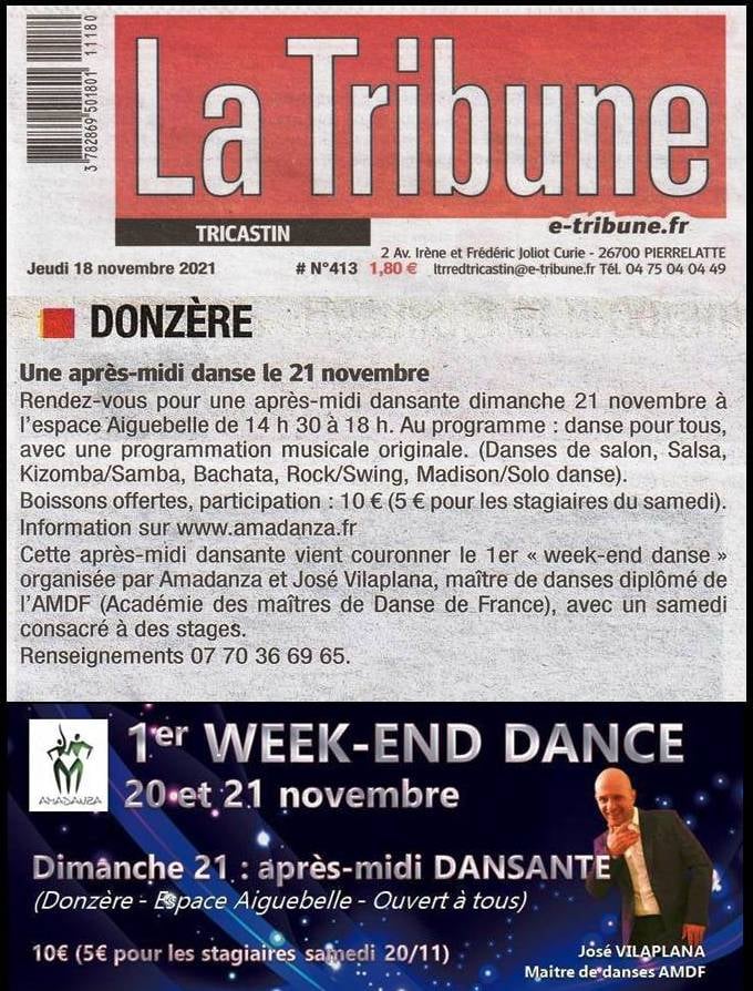 La tribune; Cours de danse ; stages ; DJ animation ; compétition ; Pierrelatte ; Montélimar ; Viviers ; Bollène ; Pont saint esprit ; Donzère ; Saint paul trois chateaux ; Drôme ; Ardèche ; 